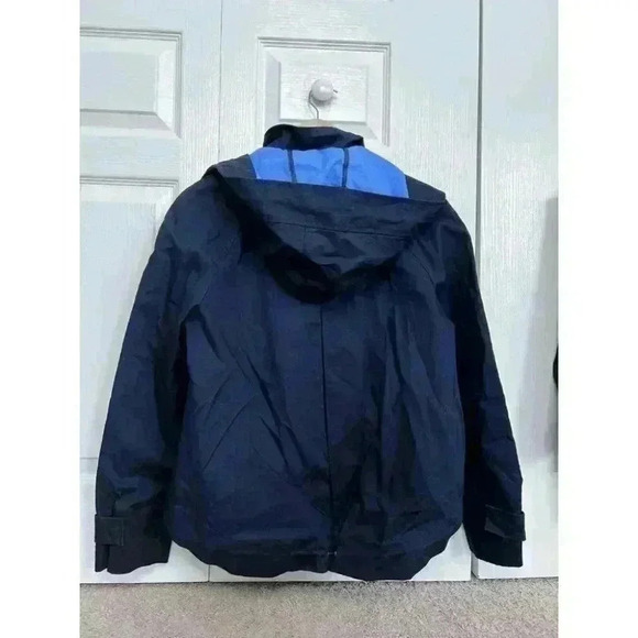 Banana Republic Women's Rain Jacket with Removable Hood Navy Size Small - Picture 8 of 8